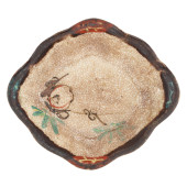 A JAPANESE CERAMIC DISH WITH P