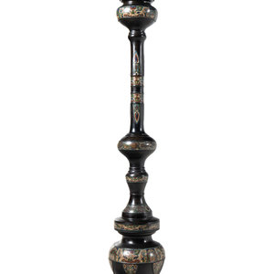 A Japanese Champlevé Floor Lamp