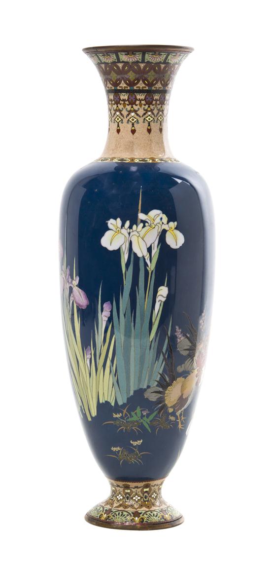 * A Japanese Cloisonne Baluster