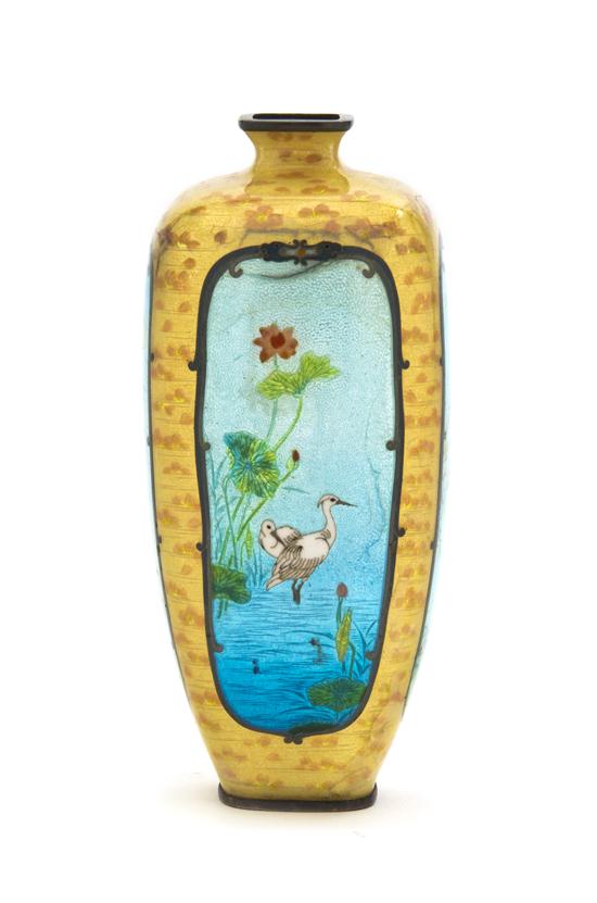 A Japanese Cloisonne Baluster