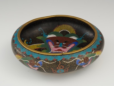 A Japanese Cloisonne Bowl with Fuku