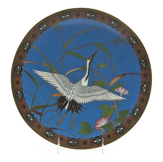 A Japanese Cloisonne Enamel Charger