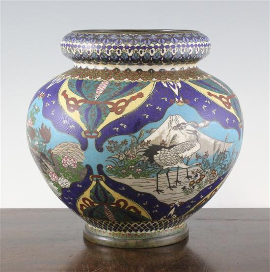 A Japanese cloisonne enamel