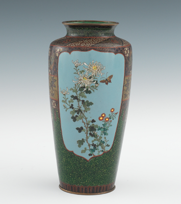 A Japanese Cloisonne Vase Late
