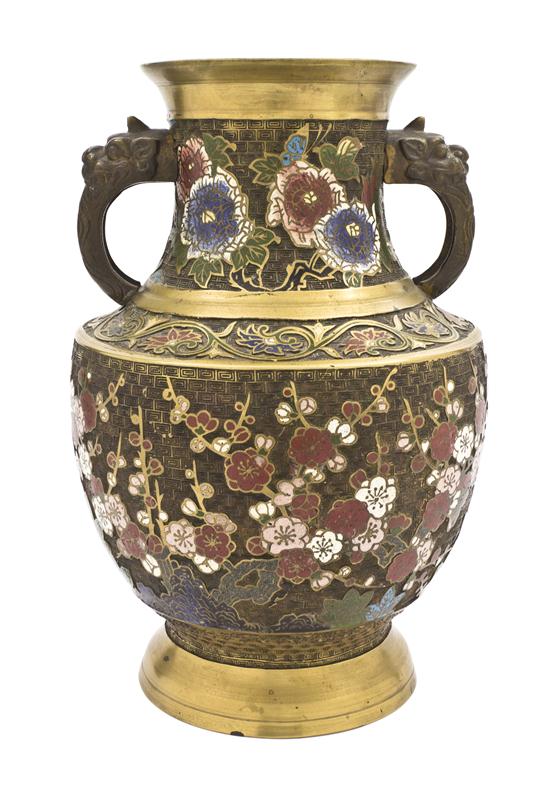 A Japanese Cloisonne Vase of