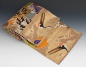 A Japanese Damask Obi with Lar