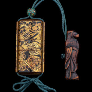 A Japanese Four-Case Lacquer Inro
