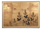 A JAPANESE FOUR PANEL FLOOR SC