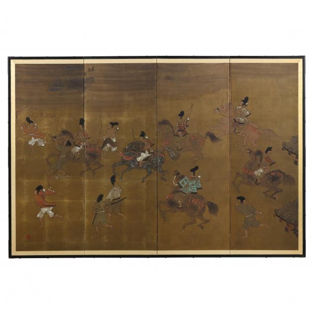 A JAPANESE FOUR-PANEL FOLDING