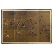 A JAPANESE FOUR-PANEL FOLDING