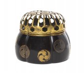 * A Japanese Gilt and Lacquere