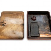 A Japanese Gold and Black Lacq