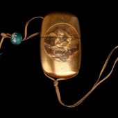 A Japanese Gold Lacquer Four-C