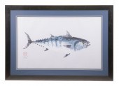 A JAPANESE GYOTAKU PRINT OF A