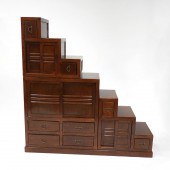 A Japanese Hardwood Three-Sect