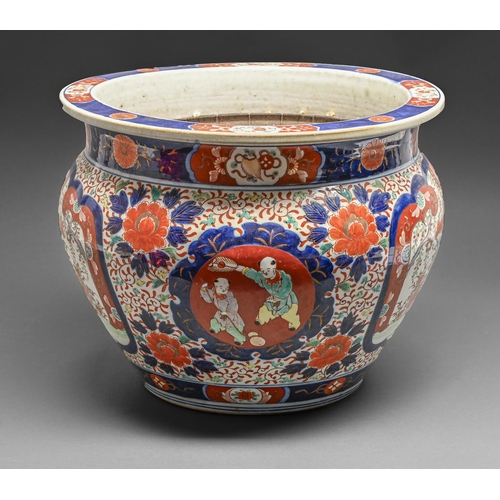 A Japanese Imari jardiniere,