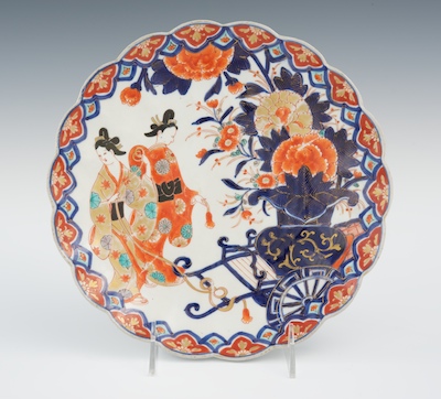 A Japanese Imari Scalloped Plate