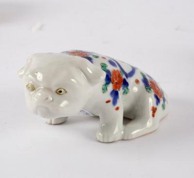 A Japanese Imari style dog, Meiji