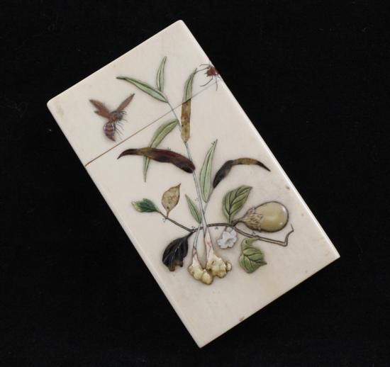 A Japanese ivory and Shibayama