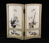 A Japanese ivory and shibayama