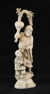 A Japanese ivory group early 2