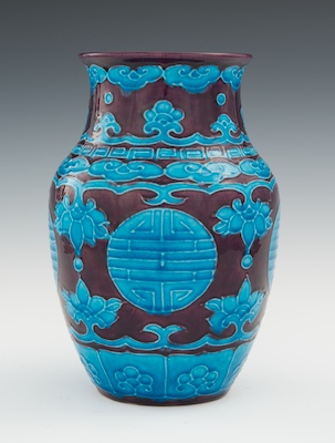 A Japanese Kairakuen Ware Vase