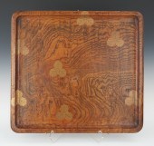 A Japanese Keyaki Wood Tray Da