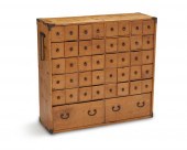 A JAPANESE KIRI WOOD APOTHECAR