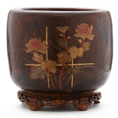A JAPANESE KIRI WOOD HIBACHI<b