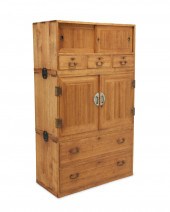 A JAPANESE KIRI WOOD TANSU CHE