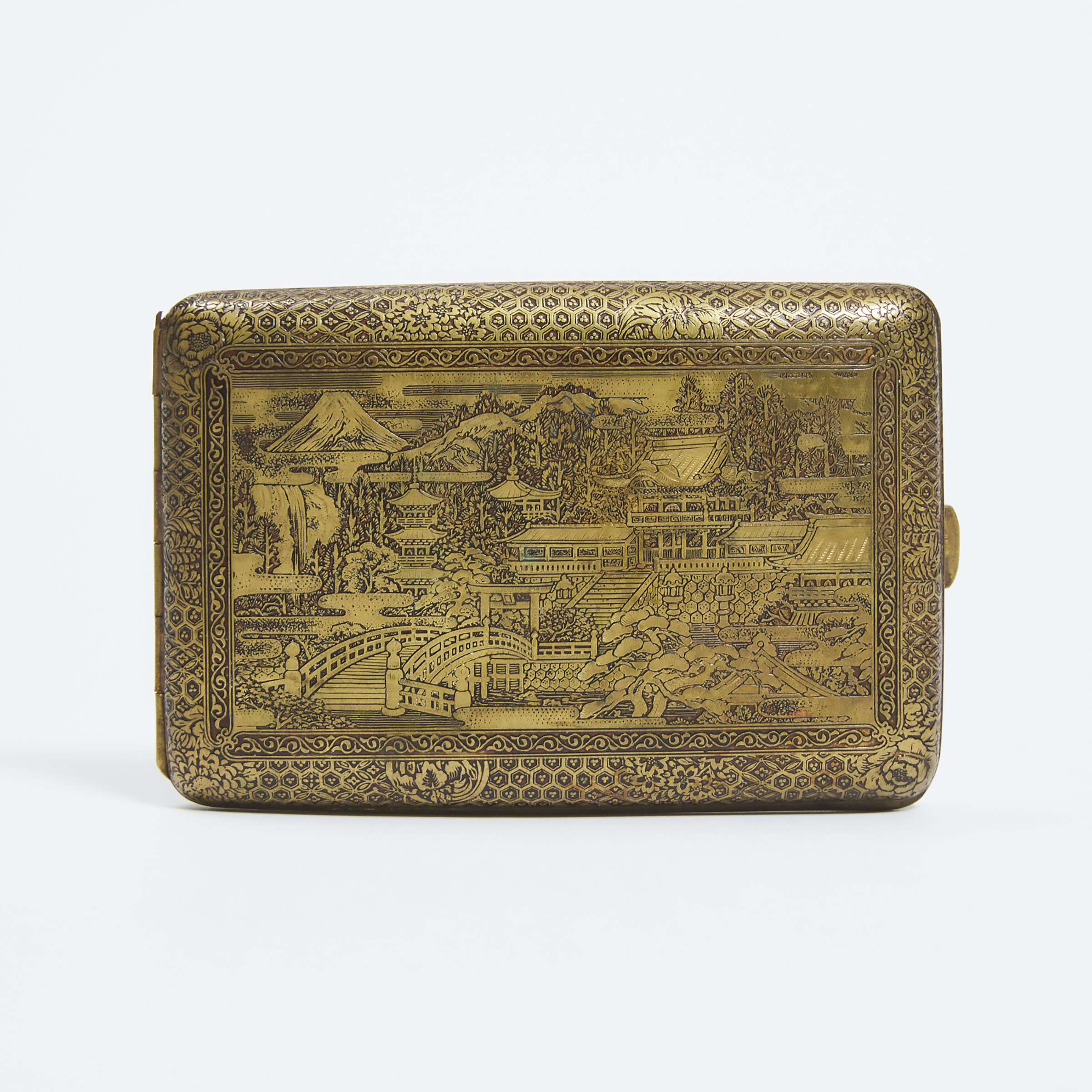 A Japanese Komai Cigarette Case,