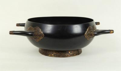 A Japanese lacquer and gilt metal