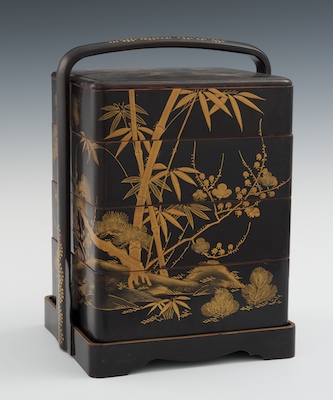 A Japanese Lacquer Lunch Box