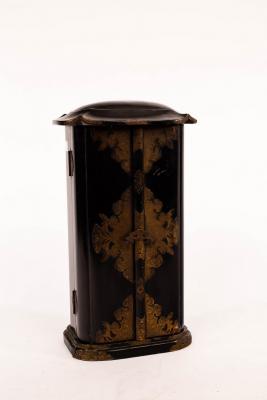 A Japanese lacquer zushi shrine,