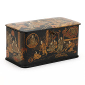 A JAPANESE LACQUERED AND GILT