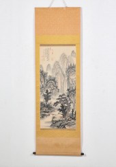 A JAPANESE LANDSCAPE SCROLLA J