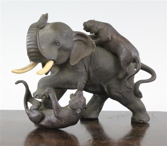 A Japanese Meiji period bronze
