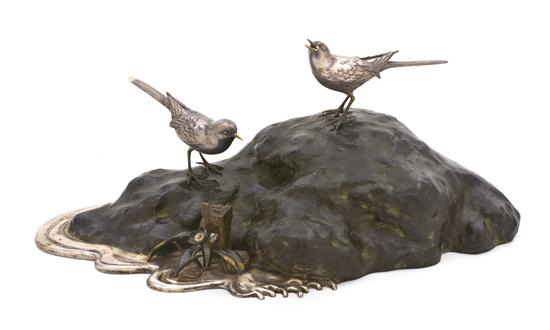 A Japanese Mixed Metal Boulder with