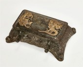 A JAPANESE MIXED METAL INKWELL