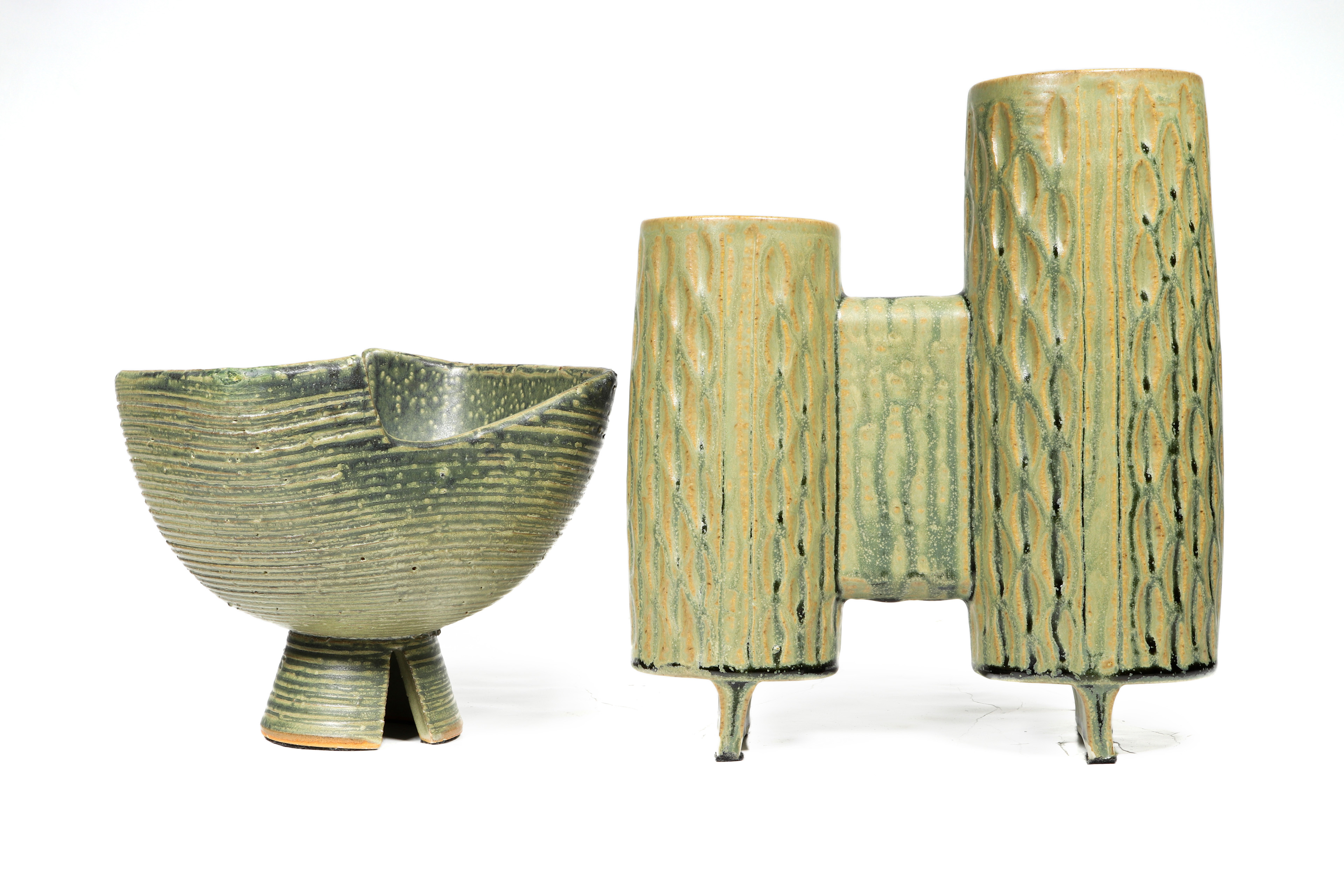 A JAPANESE MODERN POTTERY GROUP A