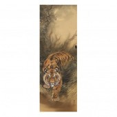 A JAPANESE PAINTING OF A PROWL