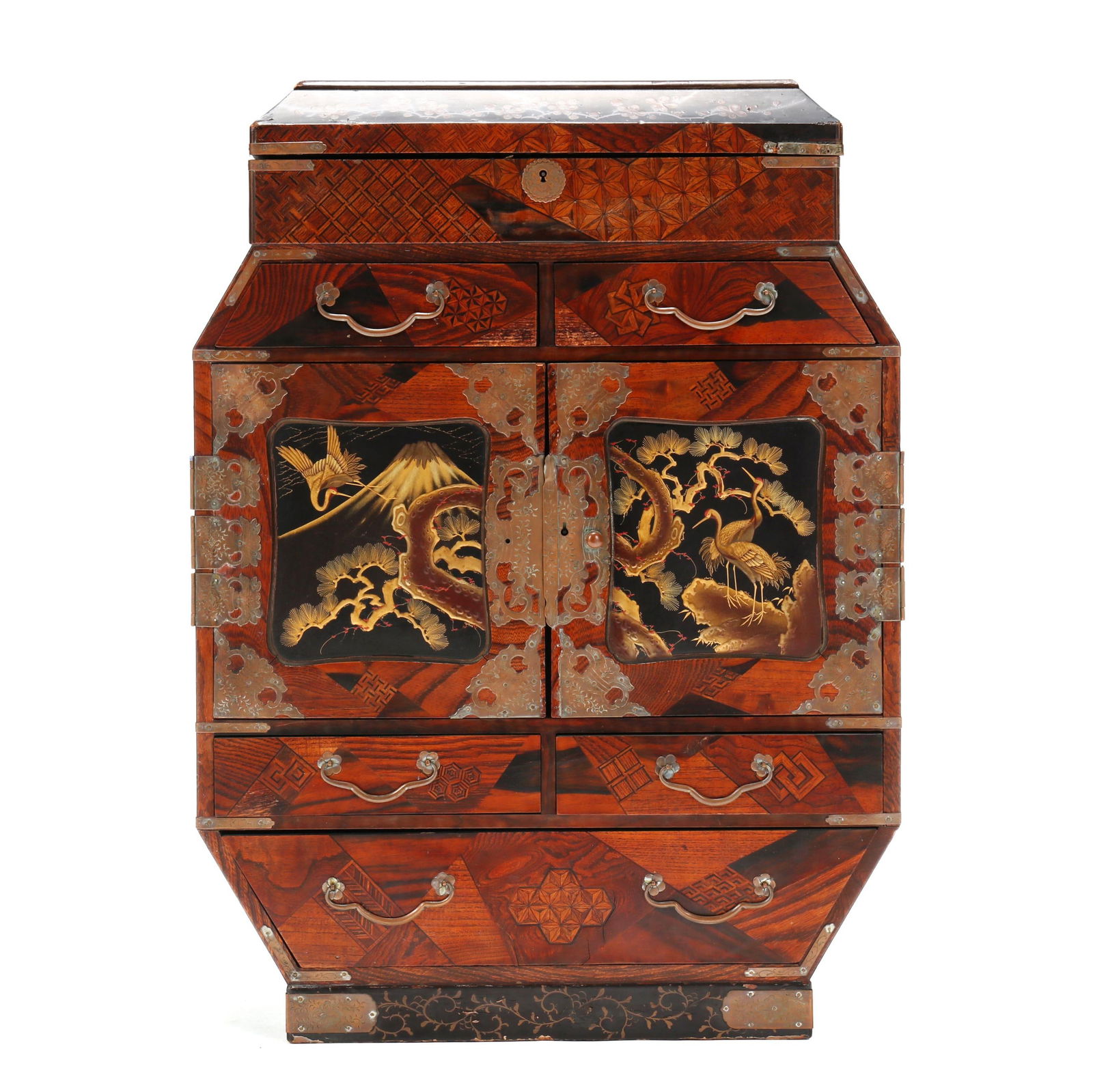 A JAPANESE PARQUETRY AND INLAID