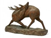 A JAPANESE PATINATED BRONZE OK