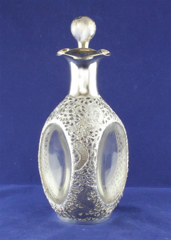 A Japanese pierced white metal