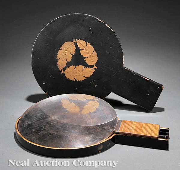 A Japanese Polished Bronze Mirror
