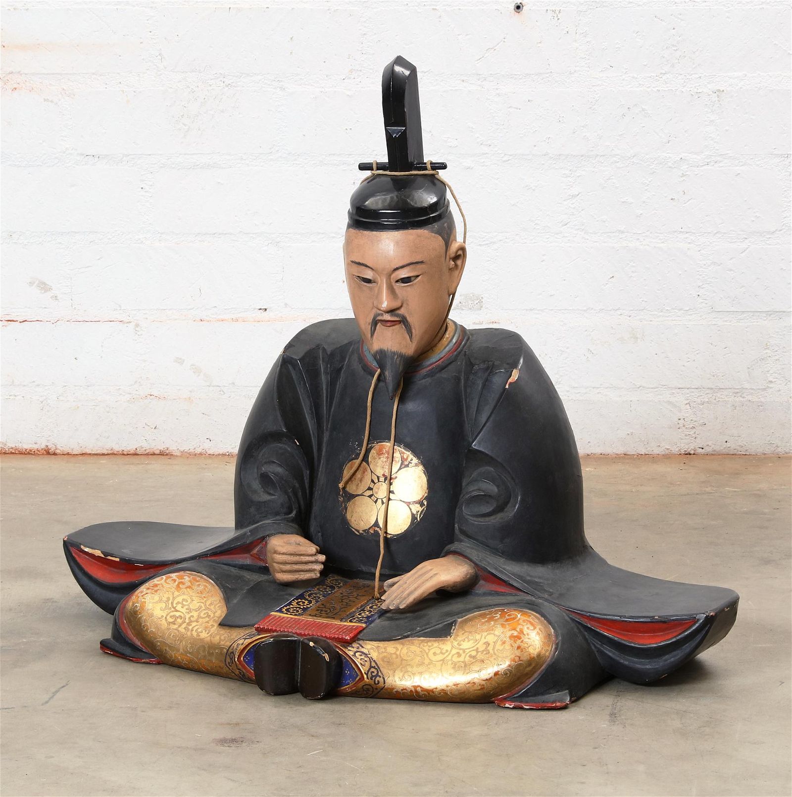 A JAPANESE POLYCHROME MODEL OF A