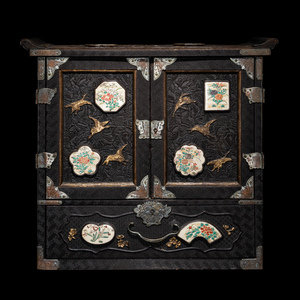 A Japanese Porcelain and Metal