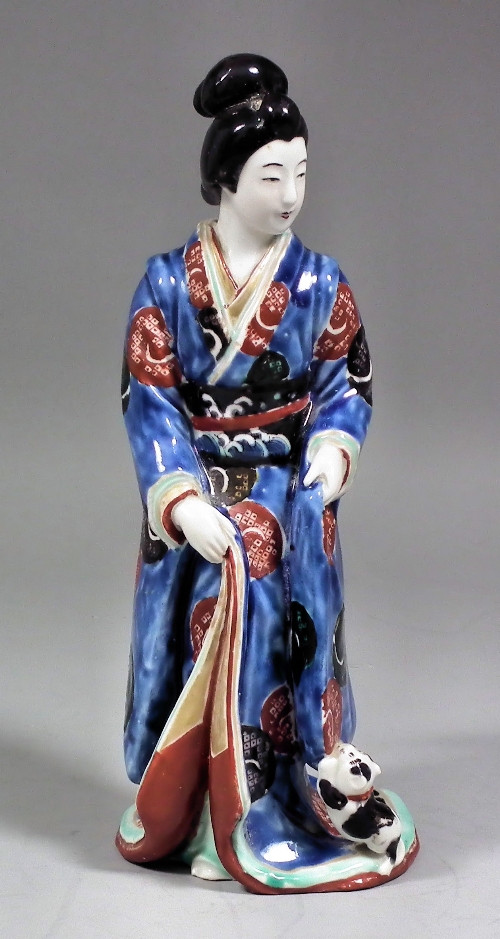 A Japanese porcelain figure -