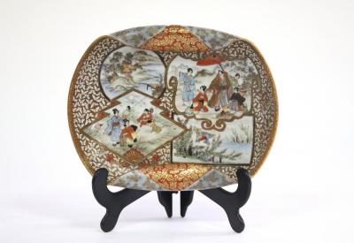 A Japanese satsuma plate, Meiji