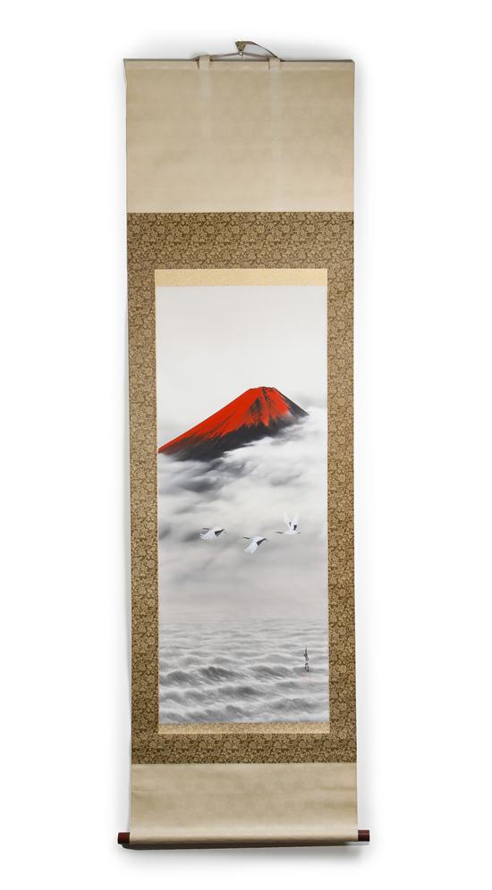 A Japanese Scroll Painting on